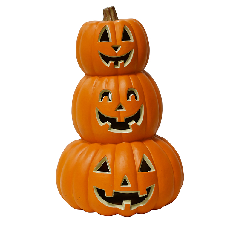 Regalo di Halloween soffiato con tre strati di zucca