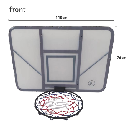 Tabellone da basket personalizzato OEM per supporti da basket fissati a parete per sportivi Disponibile